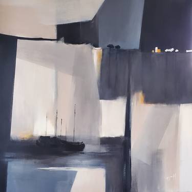 Original Abstract Landscape Paintings by Fanou MONTEL