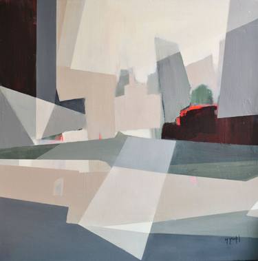 Original Abstract Landscape Paintings by Fanou MONTEL
