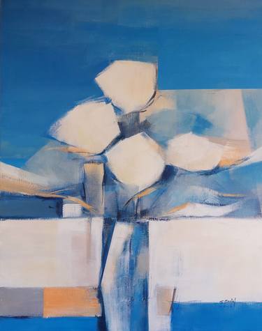 Original Abstract Still Life Paintings by Fanou MONTEL