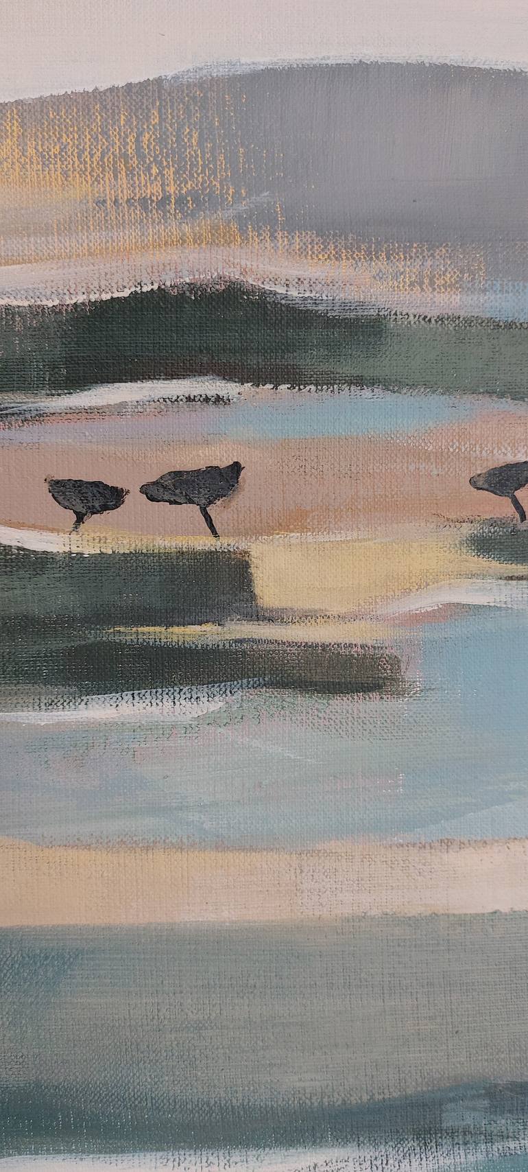 Original Abstract Landscape Painting by Fanou Montel