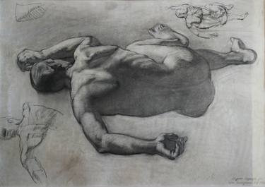 Male Nude Studying thumb