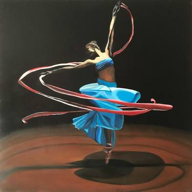 Original Figurative Performing Arts Paintings by Leila Rashidi