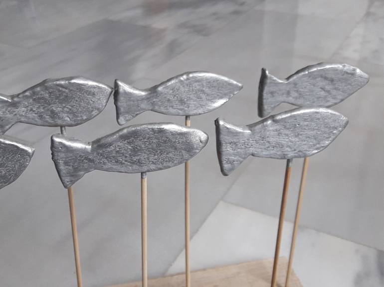 Original Modern Fish Sculpture by Aspa Christofili