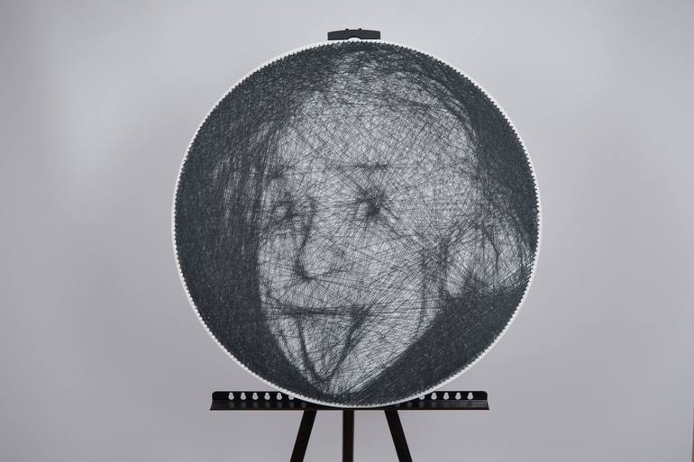 Albert Einstein String Art Portrait