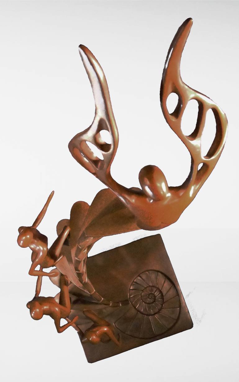 Original Art Deco Religion Sculpture by Juan Vicente Urbieta Ruiz