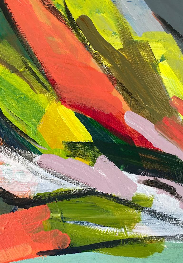 Original Abstract Expressionism Abstract Painting by Nina Divcic