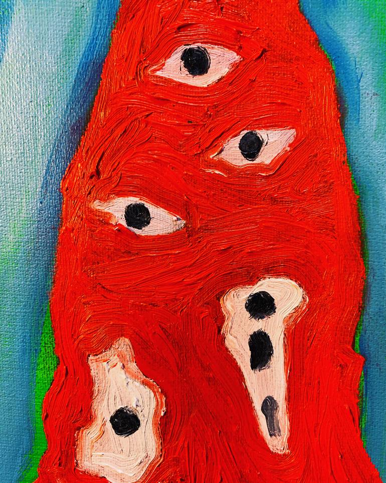 Original Abstract Expressionism Abstract Painting by Maha Al-Zahrani
