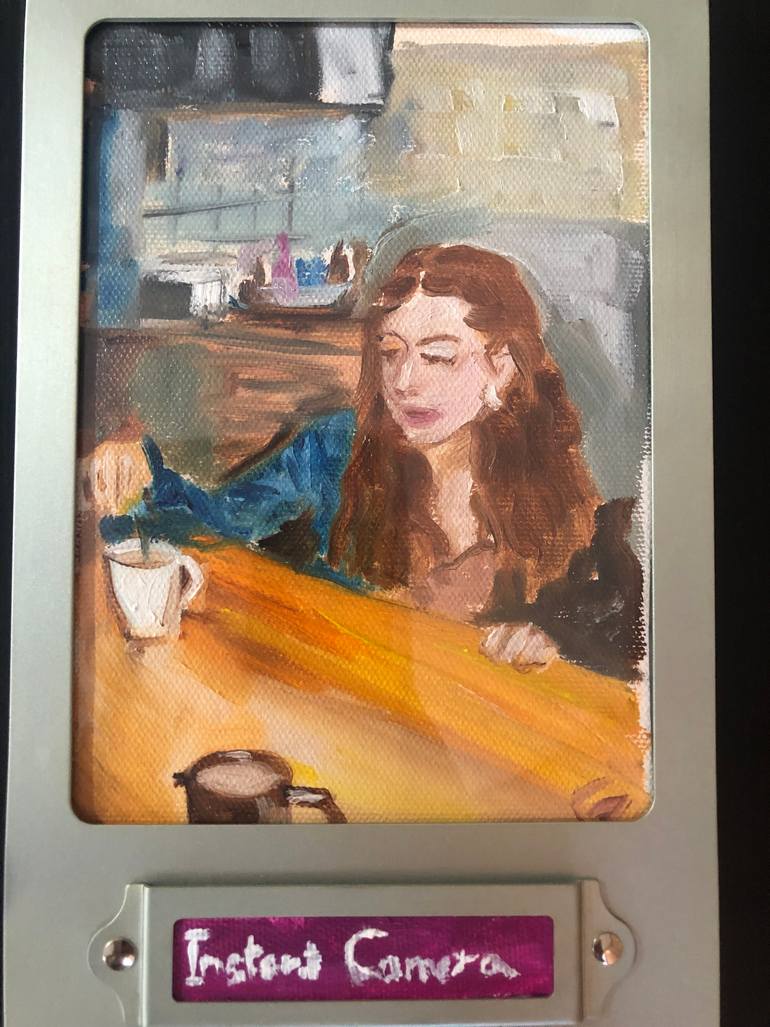 Original Expressionism People Painting by Maha Al-Zahrani