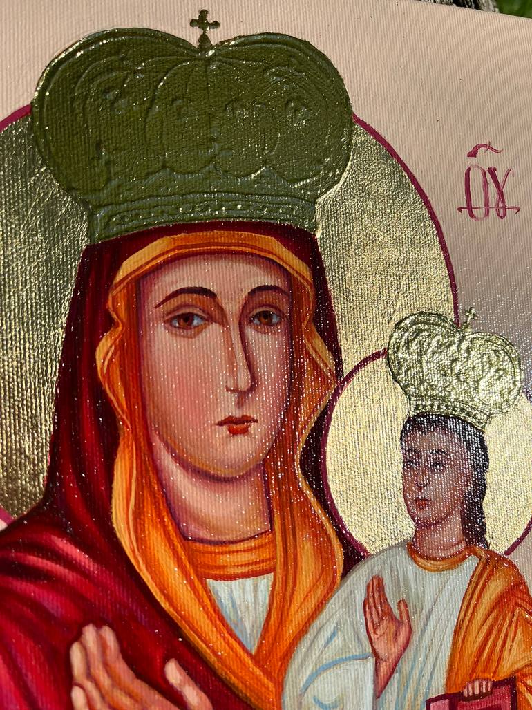 Original Art Deco Religion Painting by Stefan Rybkevych