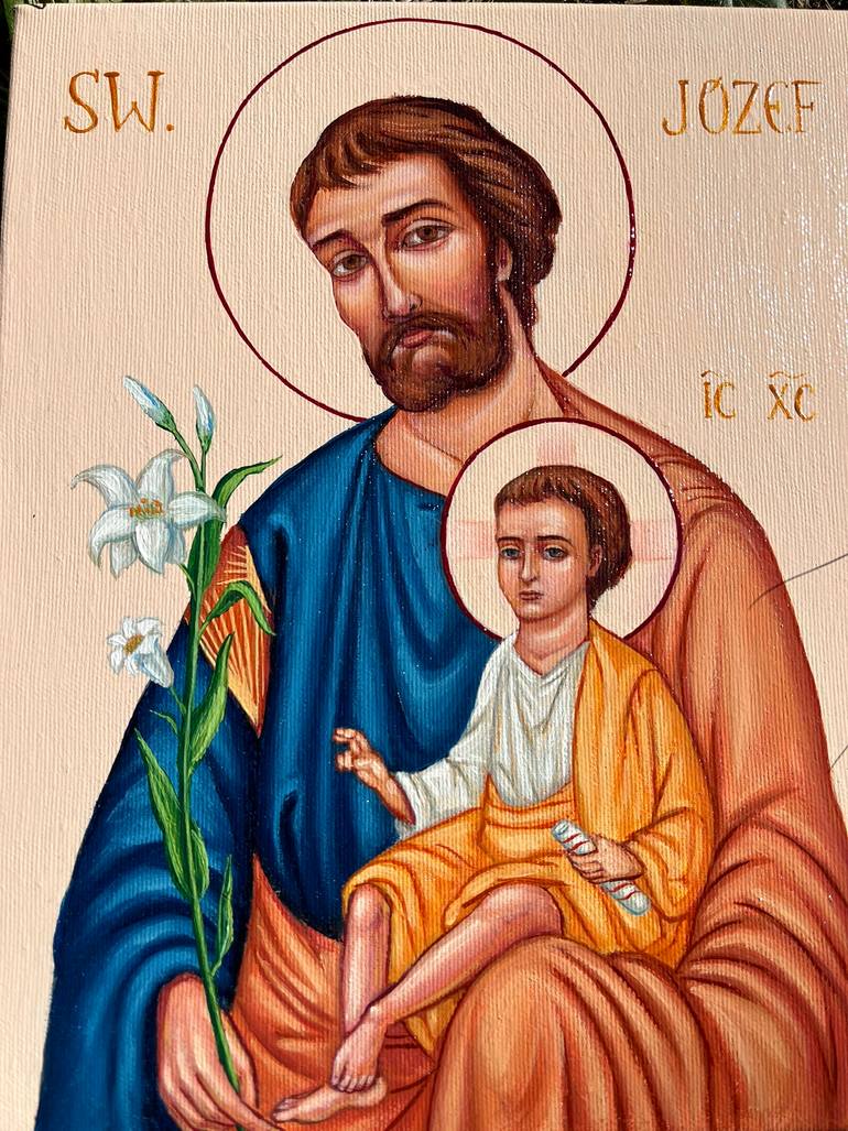 Original Contemporary Religion Painting by Stefan Rybkevych