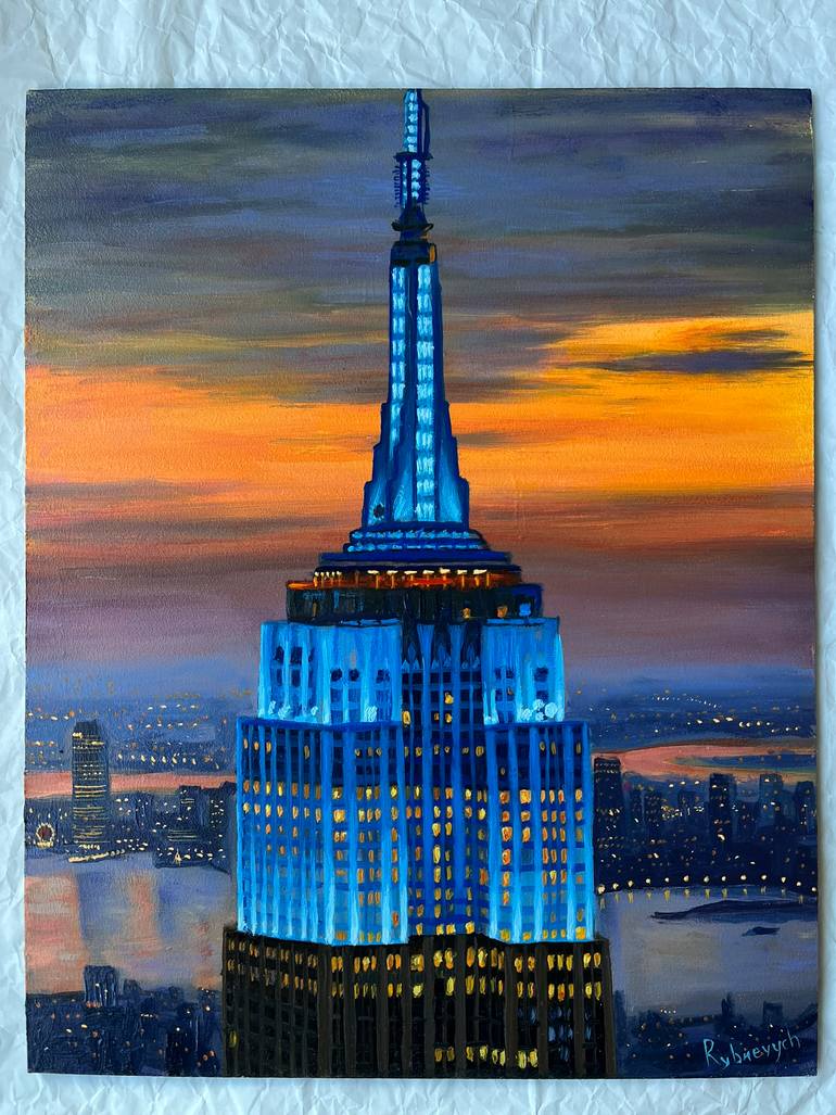 Original Realism Architecture Painting by Stefan Rybkevych