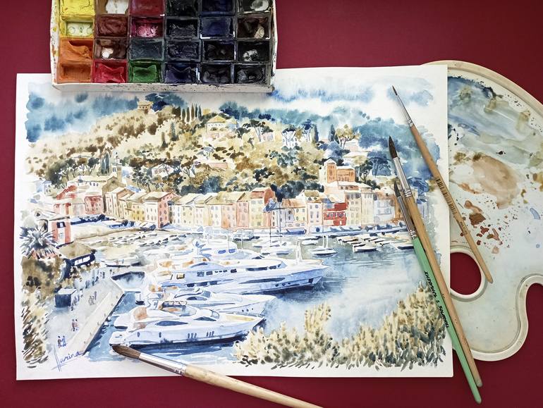 Original Contemporary Landscape Painting by Olga Larina