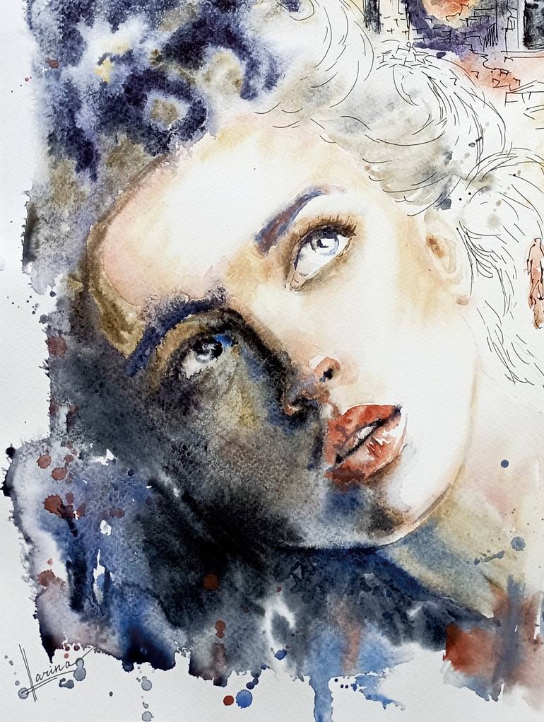 Original Contemporary People Painting by Olga Larina