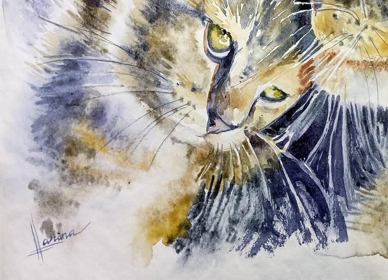 Original Contemporary Animal Painting by Olga Larina