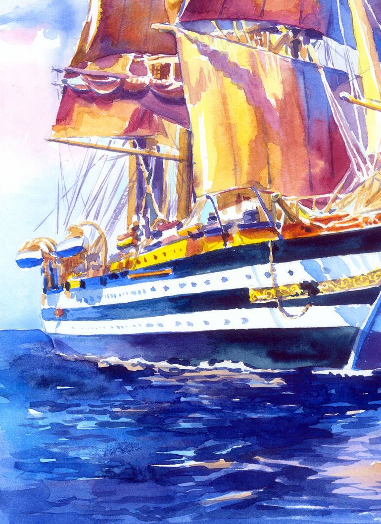 Original Other Seascape Painting by Olga Larina