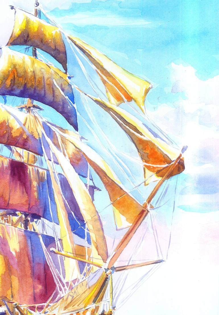 Original Other Seascape Painting by Olga Larina