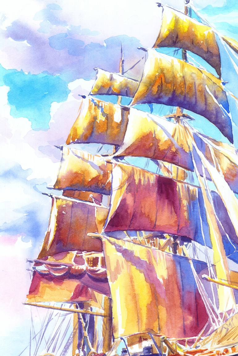 Original Other Seascape Painting by Olga Larina