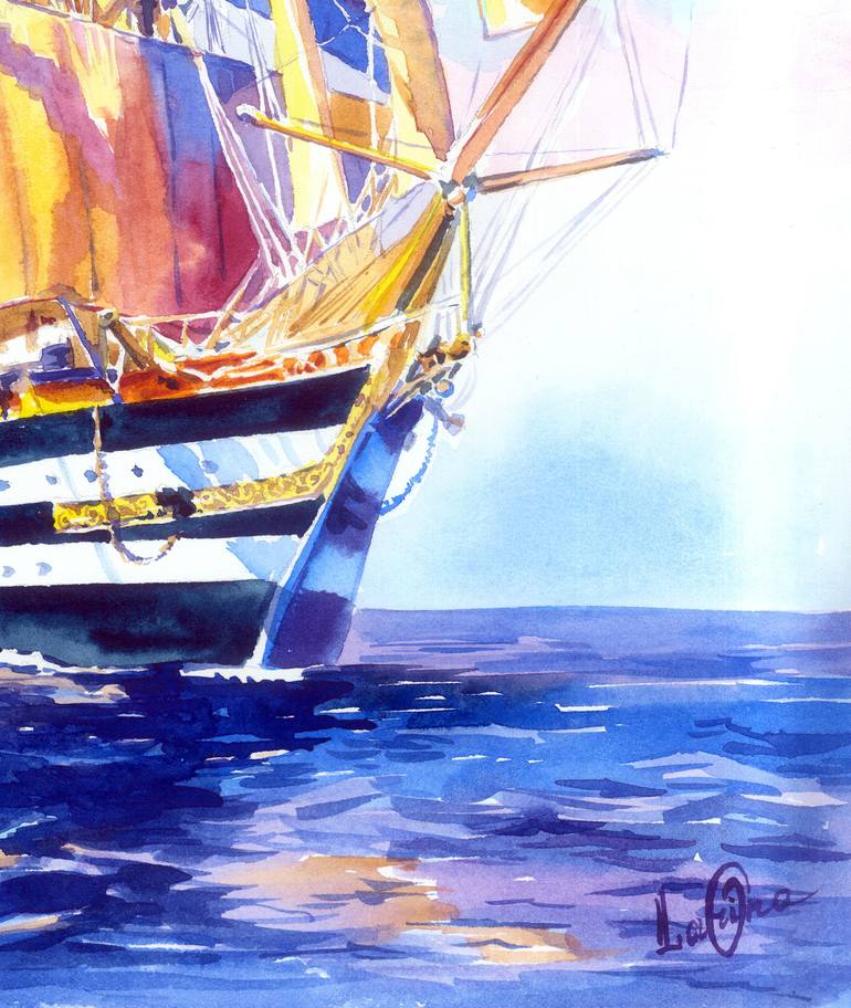 Original Other Seascape Painting by Olga Larina