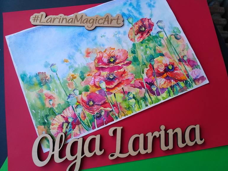 Original Floral Painting by Olga Larina