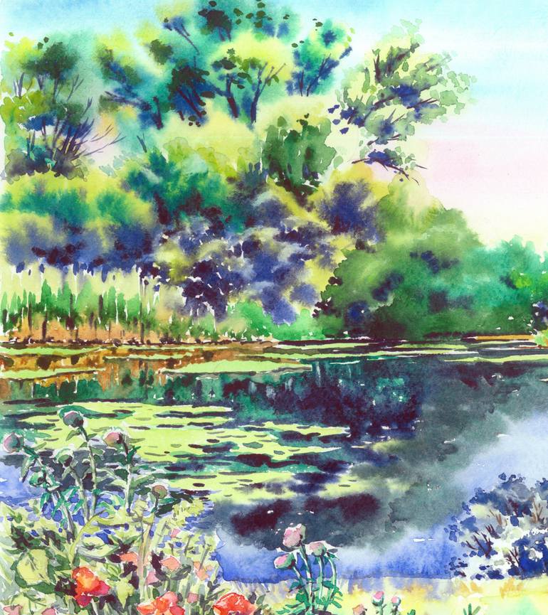 Original Landscape Painting by Olga Larina