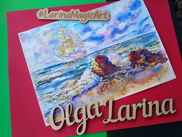 Original Other Seascape Painting by Olga Larina