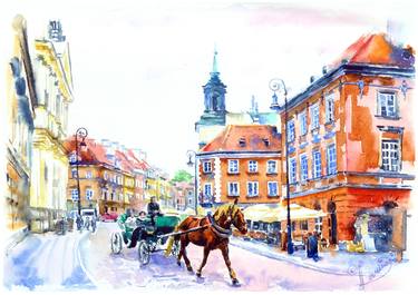 Print of Fine Art Cities Paintings by Olga Larina