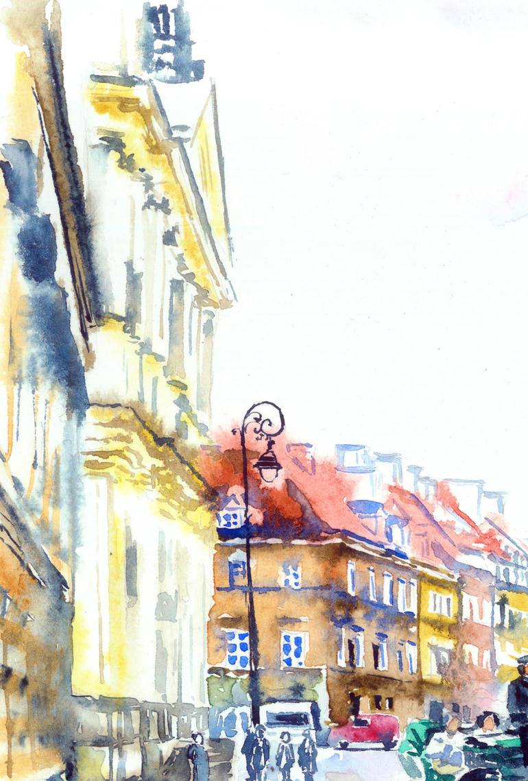 Original Fine Art Cities Painting by Olga Larina