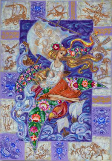 Original Fine Art Classical mythology Paintings by Olga Larina