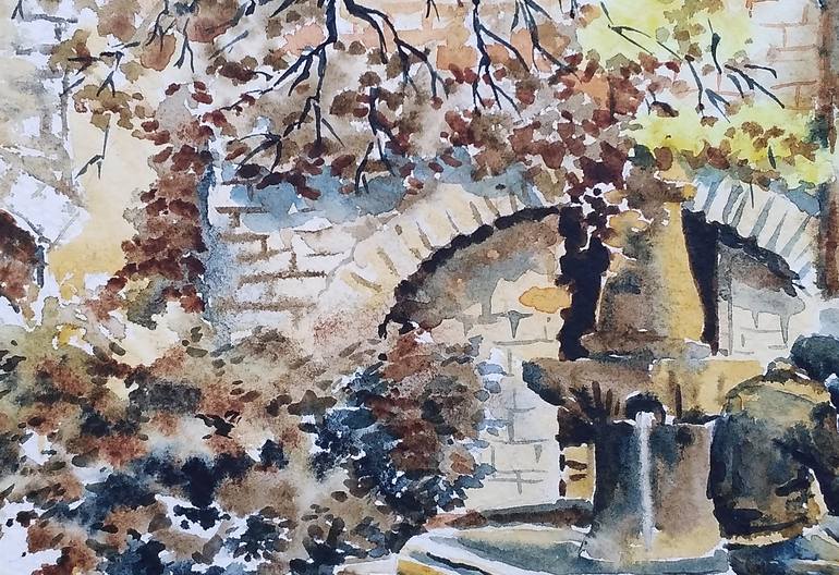 Original Figurative Cities Painting by Olga Larina