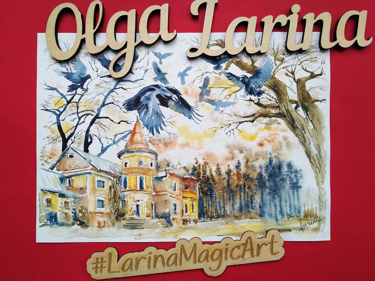 Original Figurative Landscape Painting by Olga Larina