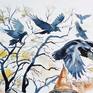 An exclusive unique gift for any special occasion and holiday. Interior decoration. Memory to your relatives, family and friends. Original present.   

Ravens over an old house in the forest. Original watercolor painting.     

The brown color scheme conveys the spirit of time. We are attracted to old things that have an interesting history. Together with them we plunge into legends, fantasize and live new ones, in our head and heart. 

At any time of the year, in any weather, the joy of life will be transmitted by paintings written with love and inspiration.

Watercolor is unique in that this pattern of color spots will not be repeated. The second such picture will be gone. Each painting is made in watercolor, like a pearl. 

Watercolor is delicate material, it can convey a lot of emotions, impressions, moods. Its uniqueness lies in the fact that you can never copy the same work. You never know how the paint will spread on the paper, how the color spots will fall, the mood with which the artist approaches the image will also affect the work. 

 This picture will light up with joy  and happiness the interior of your house and will be a good gift for your relatives and for your friends. Suitable for any celebration and occasion. 

I hope my painting will decorate your home or office, give light, warmth and joy every day.