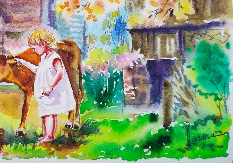 Original Figurative Other Painting by Olga Larina