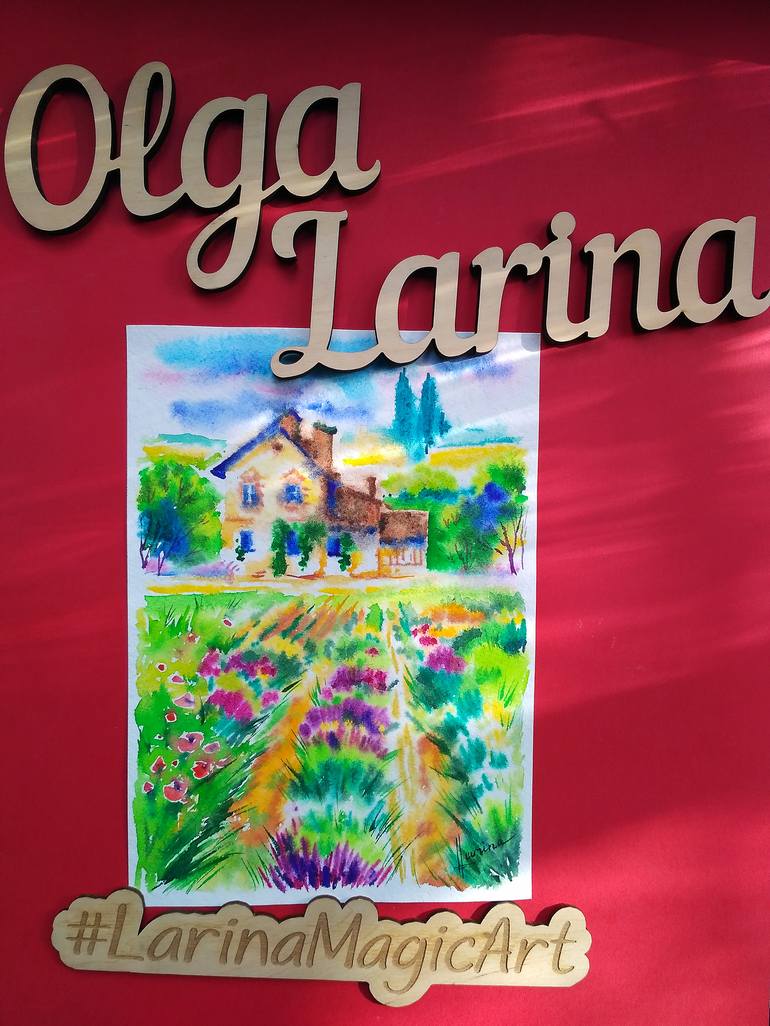 Original Figurative Landscape Painting by Olga Larina