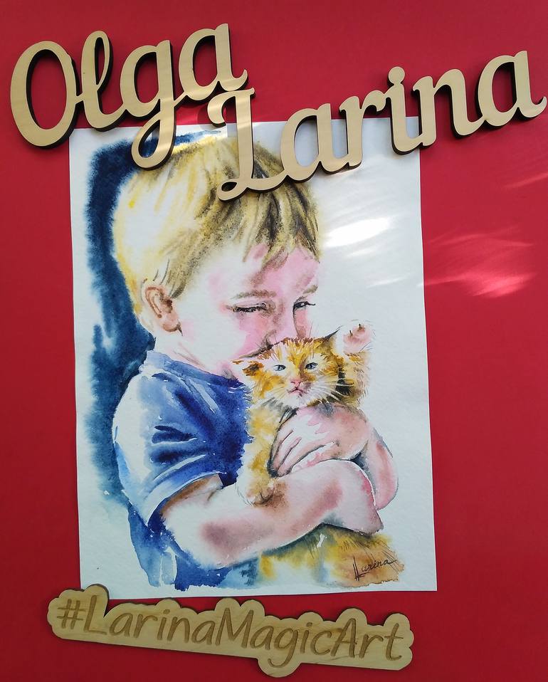 Original Children Painting by Olga Larina