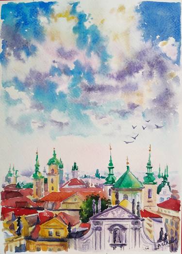 Original Cities Paintings by Olga Larina
