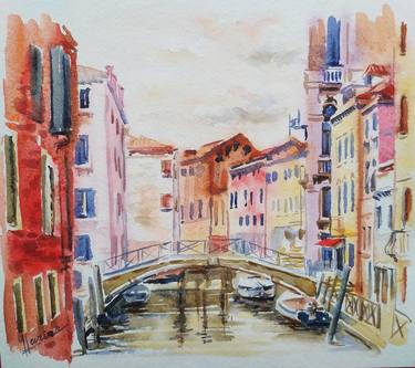 Print of Figurative Cities Paintings by Olga Larina