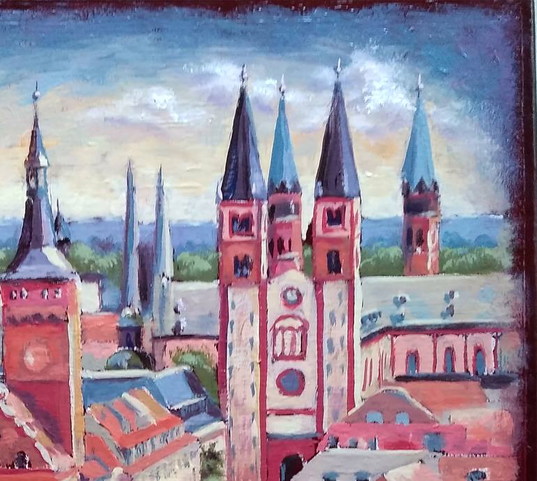 Original Figurative Cities Painting by Olga Larina