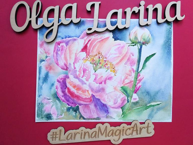 Original Floral Painting by Olga Larina