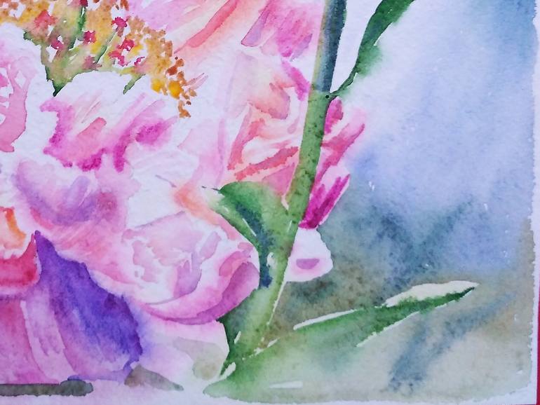 Original Floral Painting by Olga Larina