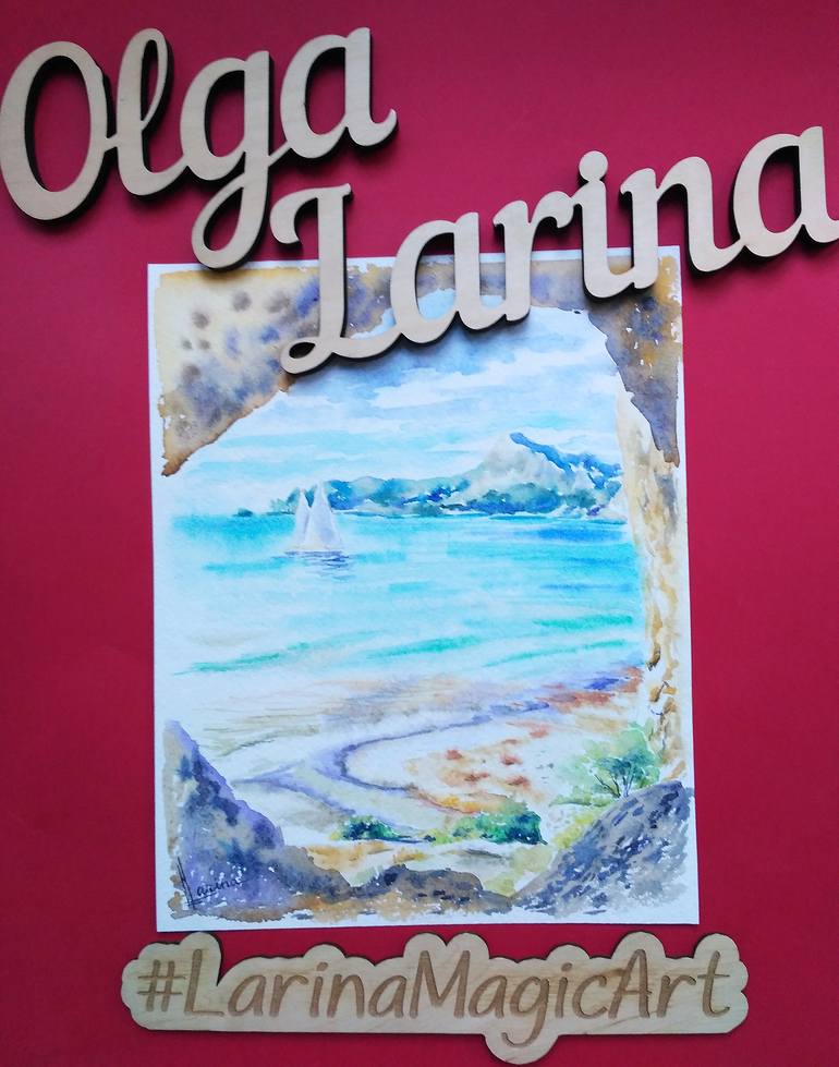 Original Figurative Seascape Painting by Olga Larina