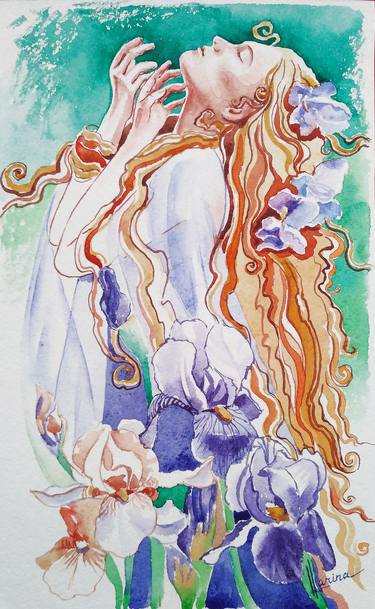 Print of Art Deco Women Paintings by Olga Larina