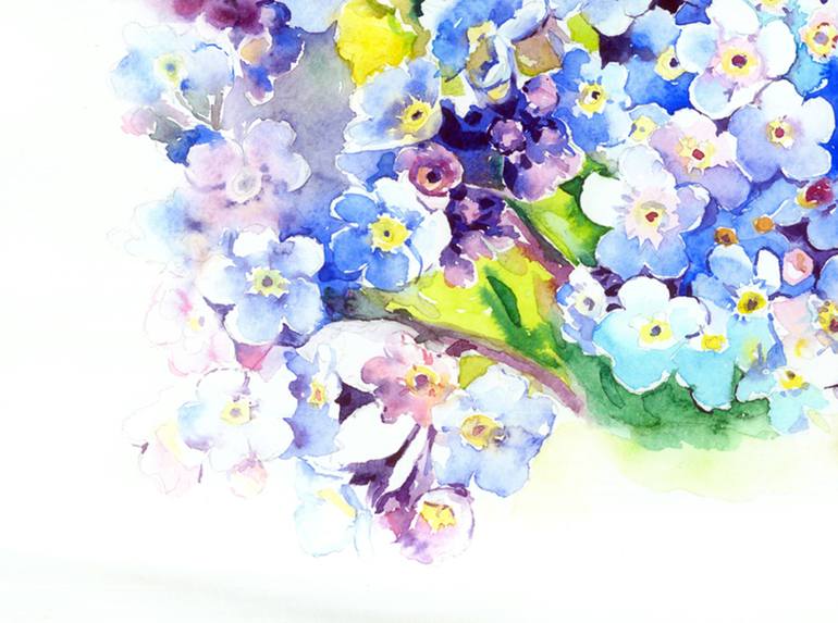 Original Floral Painting by Olga Larina