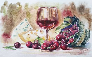 Still life with cherries thumb