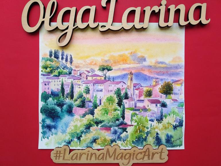 Original Figurative Landscape Painting by Olga Larina