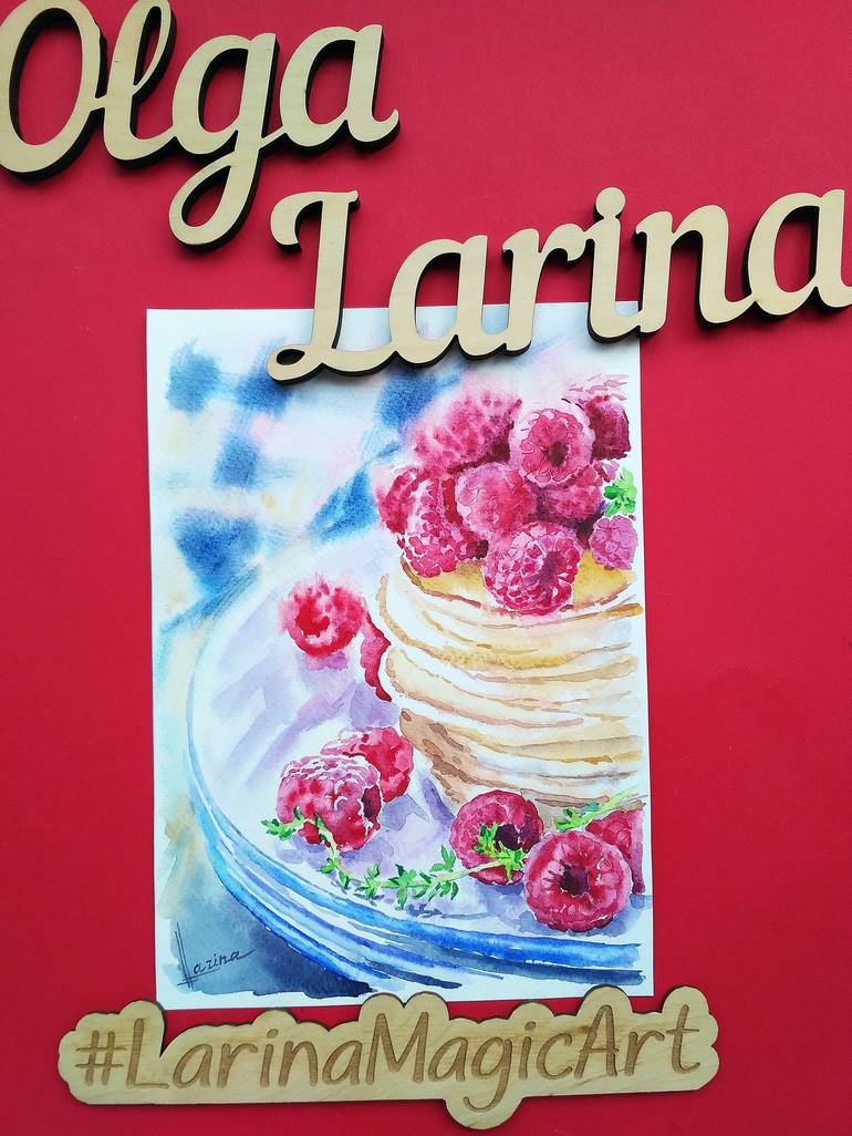 Original Figurative Food Painting by Olga Larina