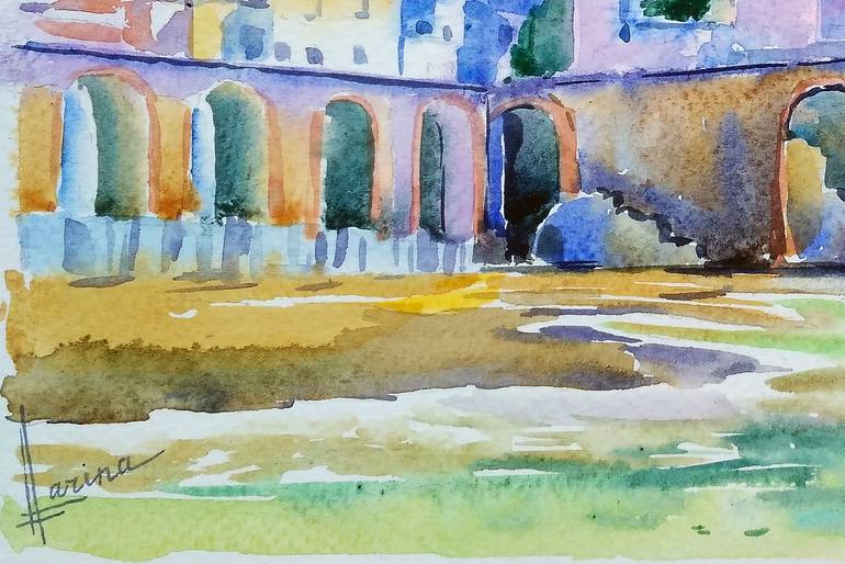 Original Figurative Landscape Painting by Olga Larina