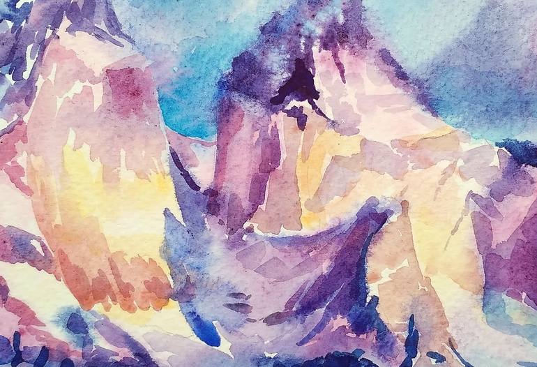 Original Figurative Landscape Painting by Olga Larina