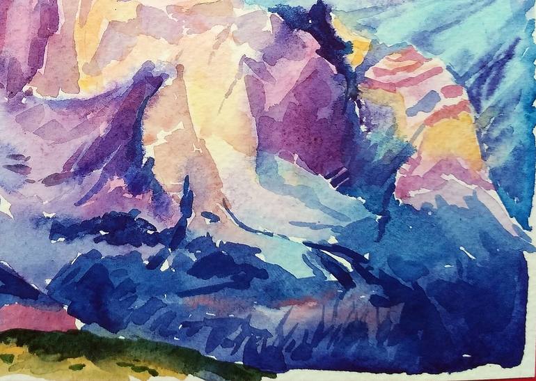 Original Figurative Landscape Painting by Olga Larina