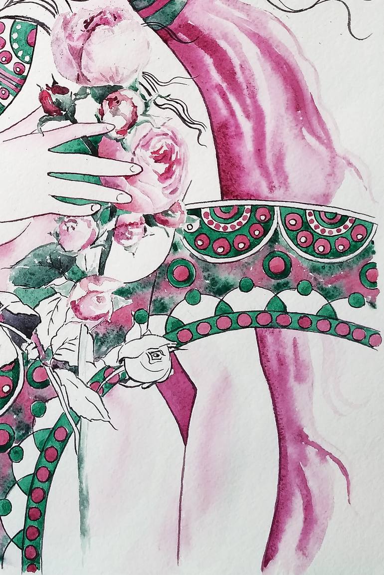 Original Figurative Women Painting by Olga Larina