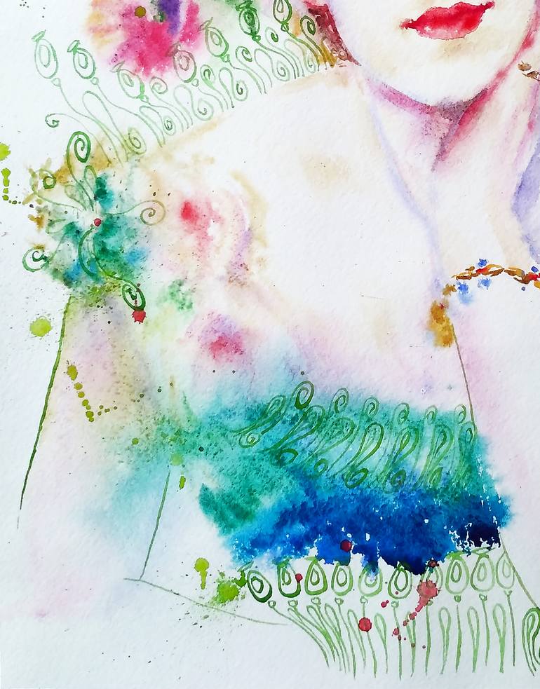 Original Conceptual People Painting by Olga Larina